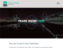 Tablet Screenshot of frankirvine.com